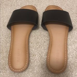 Black Strap Sandals